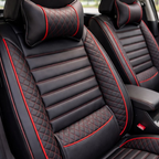 Funda de Auto Universal Regent en Cuero Legítimo con Airbag + REGALOS: Alfombra de Cuero y Funda de Volante