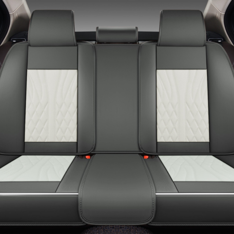 Funda de Asiento Universal Vector en Cuero Legítimo con Airbag + REGALOS: Alfombra de Cuero y Funda para Volante