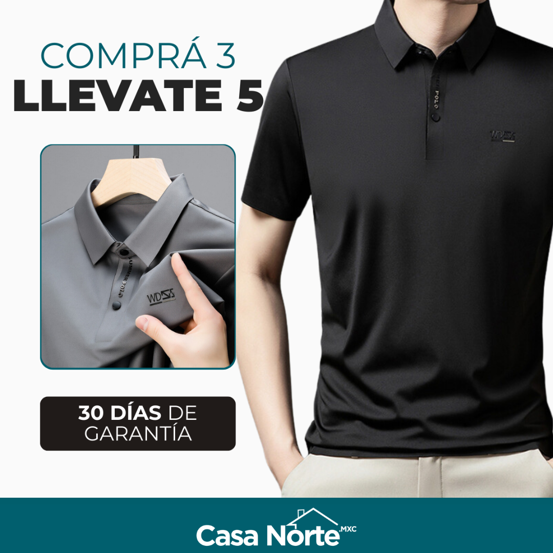 [Llevá 5, Pagá 3] Camisa Masculina Luxury en Seda Fría y Poliéster (¡Estilo moderno y con onda!)